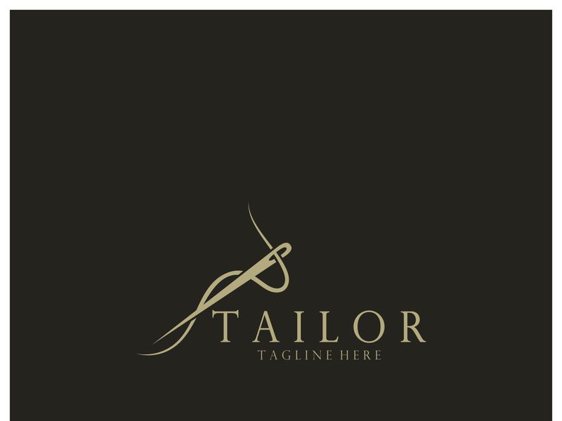 tailor logo icon illustration template combination of buttons for clothes, thread and sewing machine, for clothing product design, convection companies, fashion in vector form