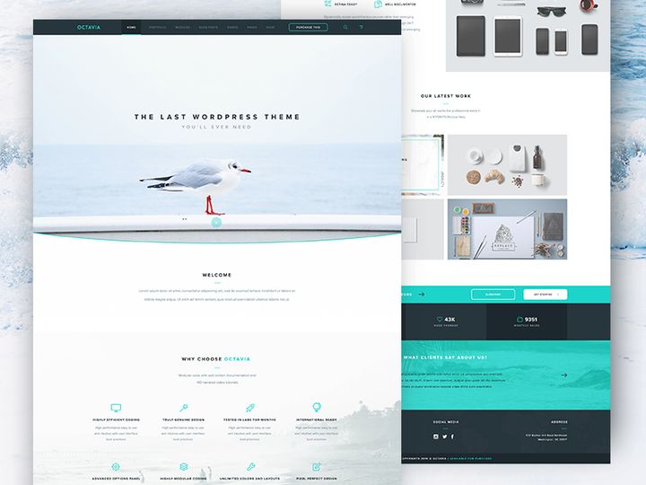 Octavia Landing Page [PSD]