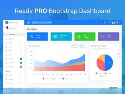 Ready Pro - Bootstrap 4 Admin Dashboard