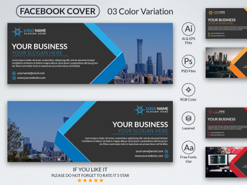 Corporate Facebook Cover Design Template preview picture