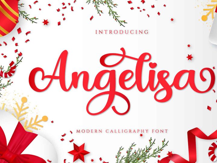 Angelisa modern calligraphy