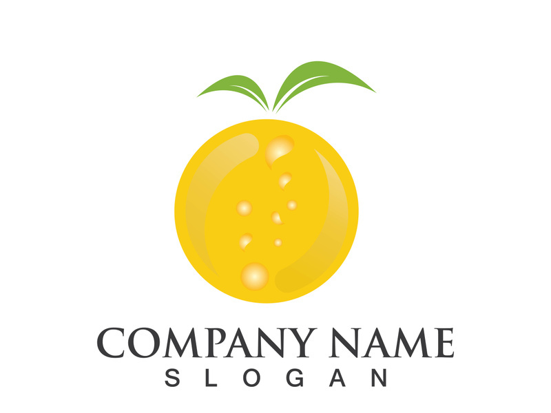 Orange logo design Vector icon illustration design