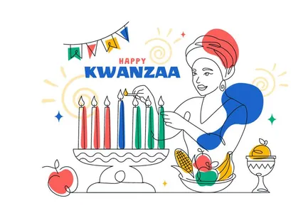 6 Kwanzaa Day Vector Illustration
