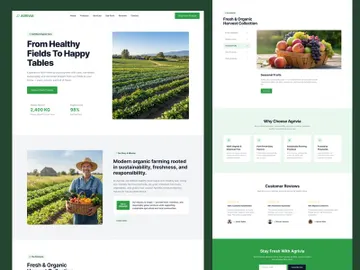 Agrivia Organic Farm Website Design | Sustainable Agriculture preview picture