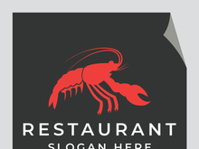 Vintage lobster logo