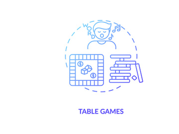 Table games concept icon preview picture