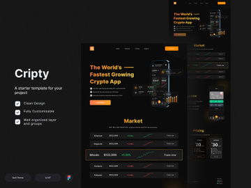 Crypto Landing Page - Cripty preview picture