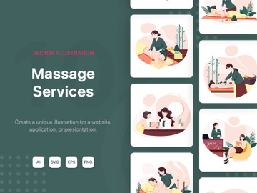 M141_Massage Service Illustrations preview picture