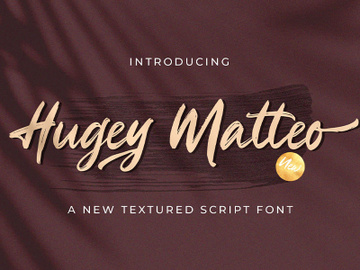 Higuey Matteo - Textured Brush Font preview picture