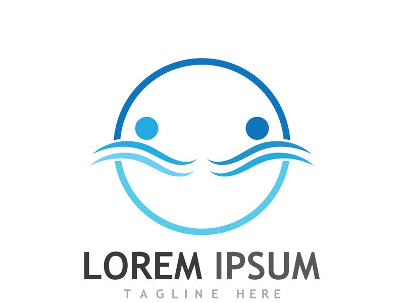 people community logo design with creative idea.
