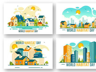 10 World Habitat Day Illustration