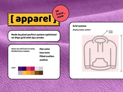 Apparel Male Icon For Any Purpose