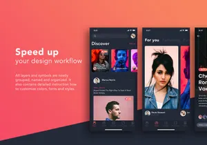 ZINGO - Social Mobile UI Kit for FIGMA