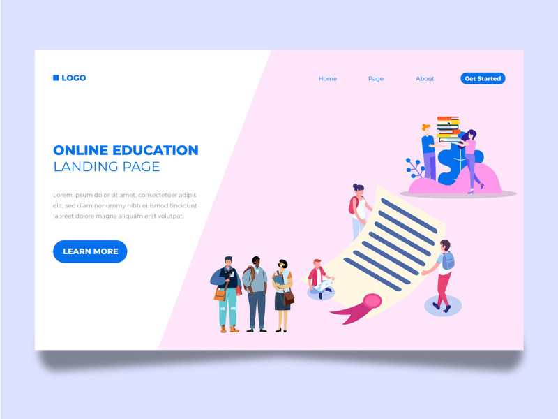 School landing page