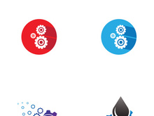 Gear logo with a creative idea.