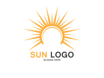 Sun logo vector preview picture