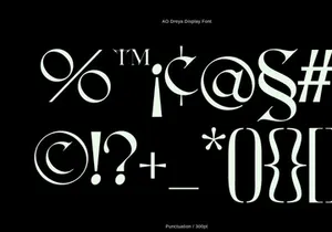 AO Dreya - Display Font