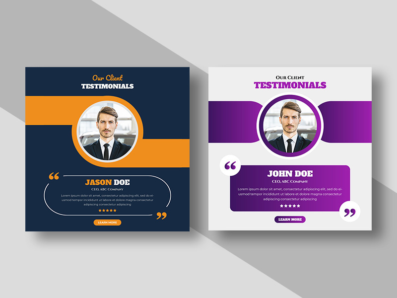 Testimonial or Review Social Media Post Ver-5