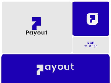 Lettermark P Logo Design - Payment - Bank - Online - Business Logo - Tech Logo preview picture