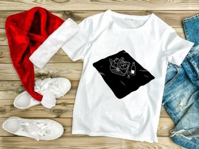 Wine cheese picnic basket sketch on black chalkboard texture