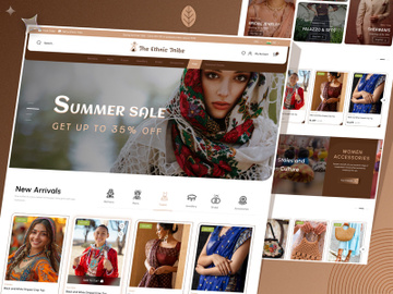 Ethnic Tribe - Fashion Website Concept Design preview picture