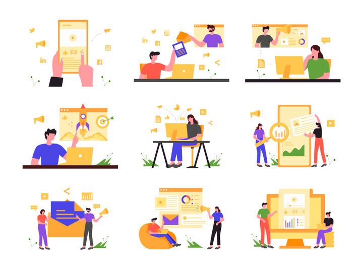 Digital Marketing Illustration Vol 1 preview picture