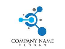 Molecule symbol logo template vector illustration design