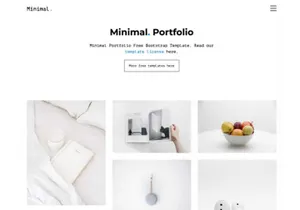 Minimal: Free Bootstrap HTML Portfolio Template