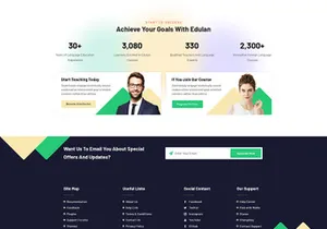 Online Education And LMS PSD Template