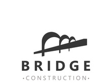 Minimalist Bridge logo suitable for building and construction workers vector design