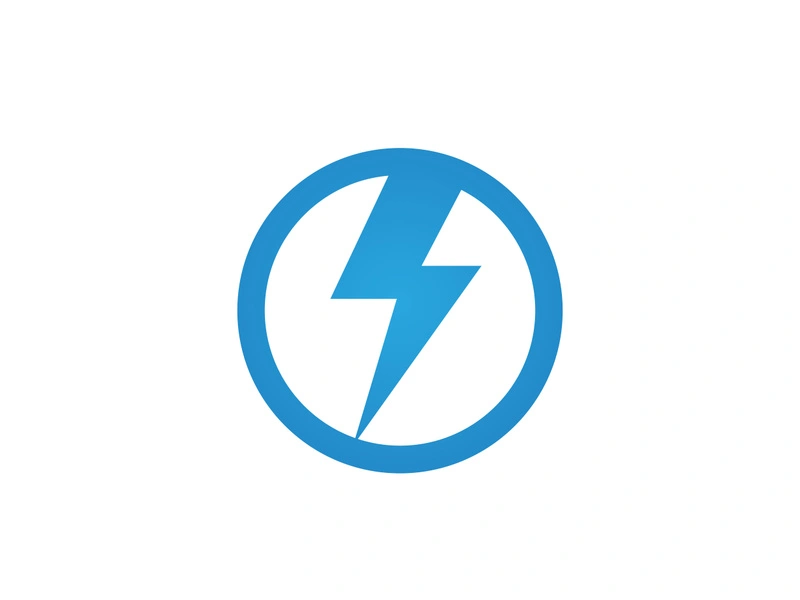 Strom Thunderbolt Template vector icon illustration design