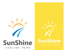 Creative and unique sun logo design.
