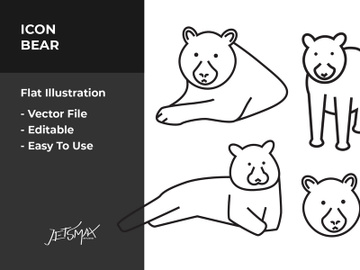 Bear Silhouette Vector Bundle preview picture