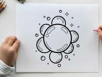 Cute cartoon microbe germs set vector illustration