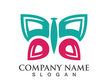 Butterfly logo template symbol vector icon design