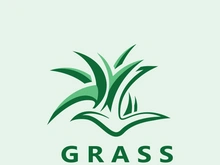 Grass logo image plant nature logo design template vector