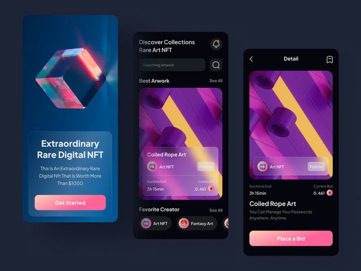 Rare NFT Mobile App