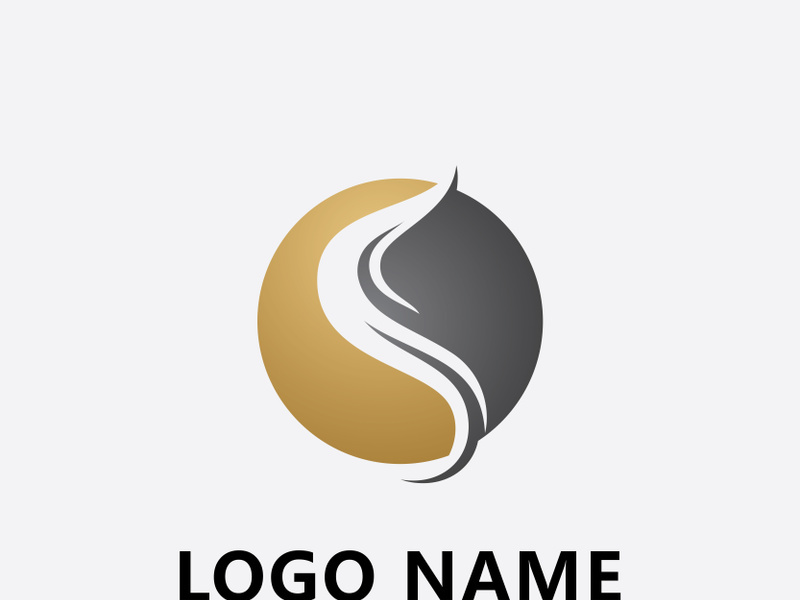 Hair logo  hair wave icon  vector template