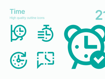 Time icons preview picture