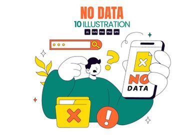 10 No Data Vector Illustration preview picture