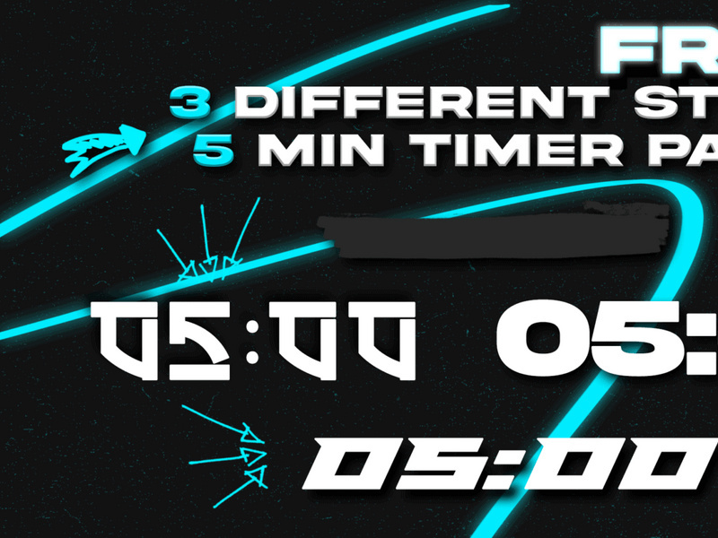 5 Minutes Countdown Timer Pack
