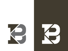 B letter logo template vector illustration