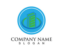 Digital book logo technology vector icon design