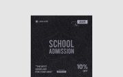 Blackboard School Admission Instagram Posts Template
