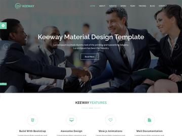 Keeway - Material Design Agency Template preview picture