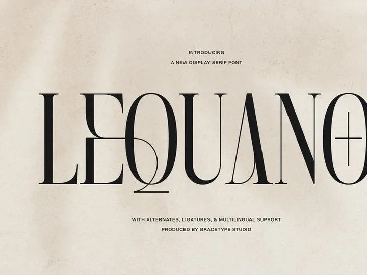 Lequano | New Display Serif