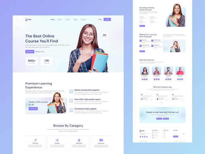 E-learning Platform Landing Page preview picture
