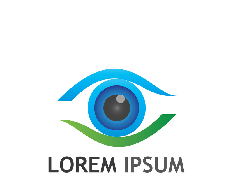 Eye logo with modern concept.