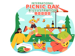 9 International Picnic Day Illustration preview picture