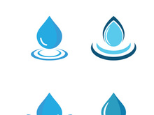 Water drop logo template vector illustration design